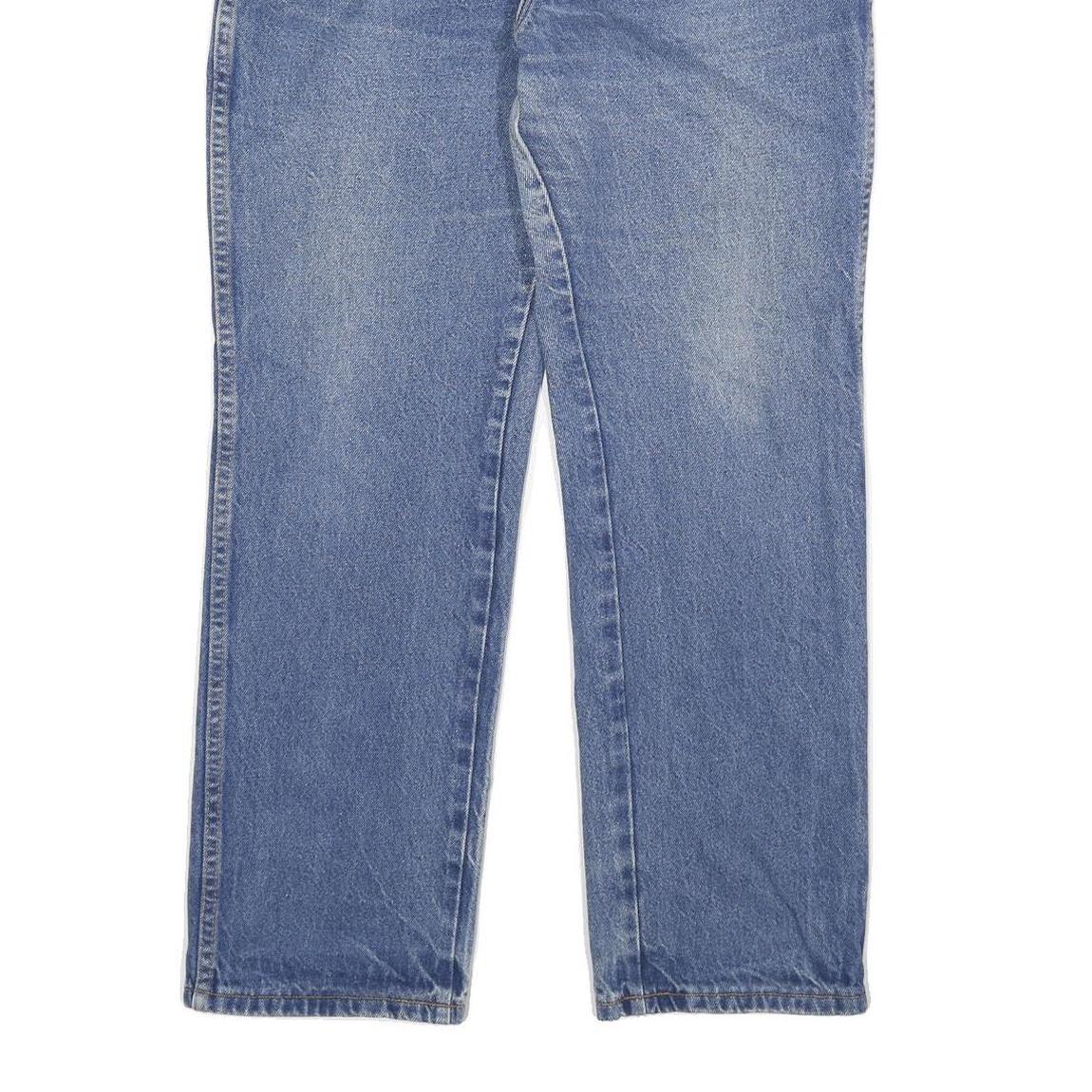 DICKIES Mens Regular Fit Blue Denim Jeans W34 L30 Classic Zip Cotton Blend