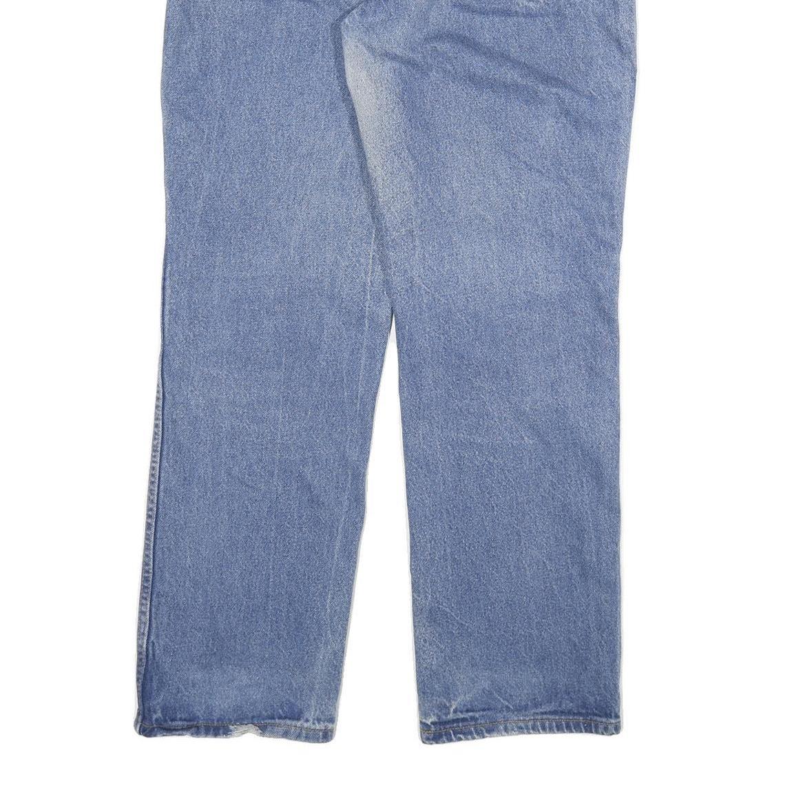 DICKIES Mens Regular Fit Blue Denim Jeans W34 L30 Classic Zip Cotton Blend