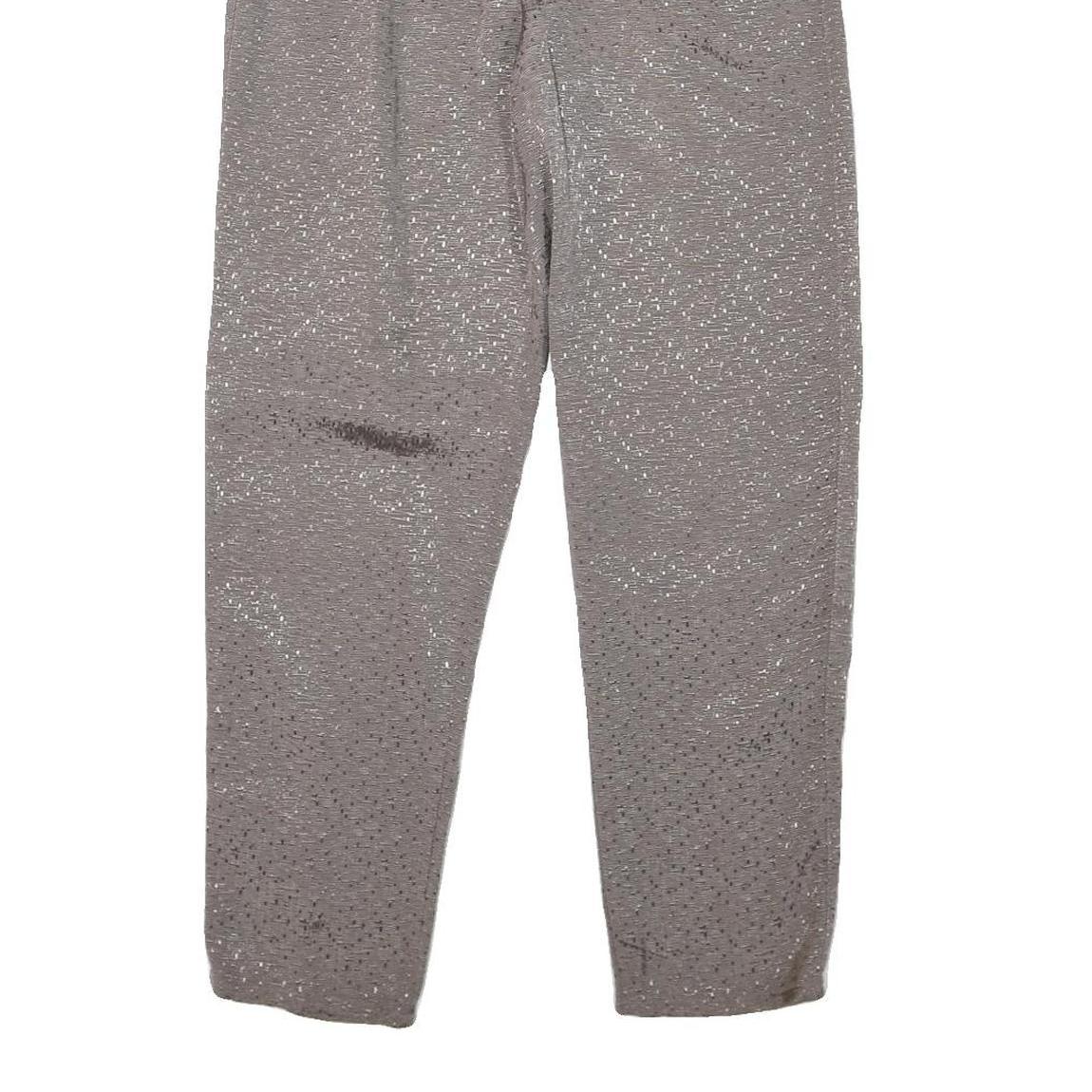 Womens Wool Blend Relaxed Grey Trousers W24 L27 Zip Closure Casual Comfort