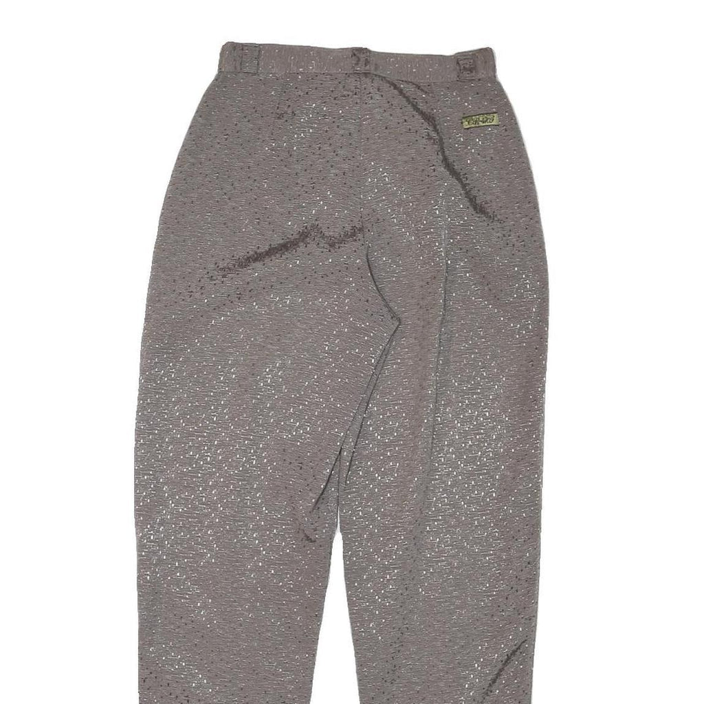 Womens Wool Blend Relaxed Grey Trousers W24 L27 Zip Closure Casual Comfort
