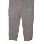 Womens Wool Blend Relaxed Grey Trousers W24 L27 Zip Closure Casual Comfort