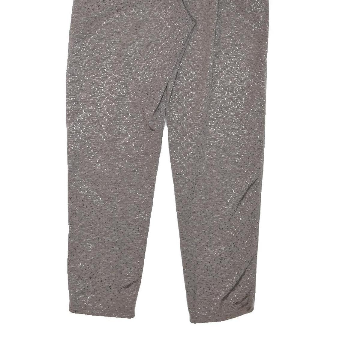 Womens Wool Blend Relaxed Grey Trousers W24 L27 Zip Closure Casual Comfort