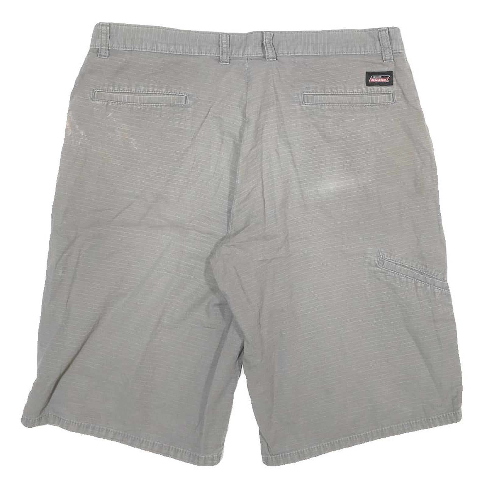 DICKIES Mens Shorts Grey Casual Cotton Blend 2XL W34 Workwear Durable