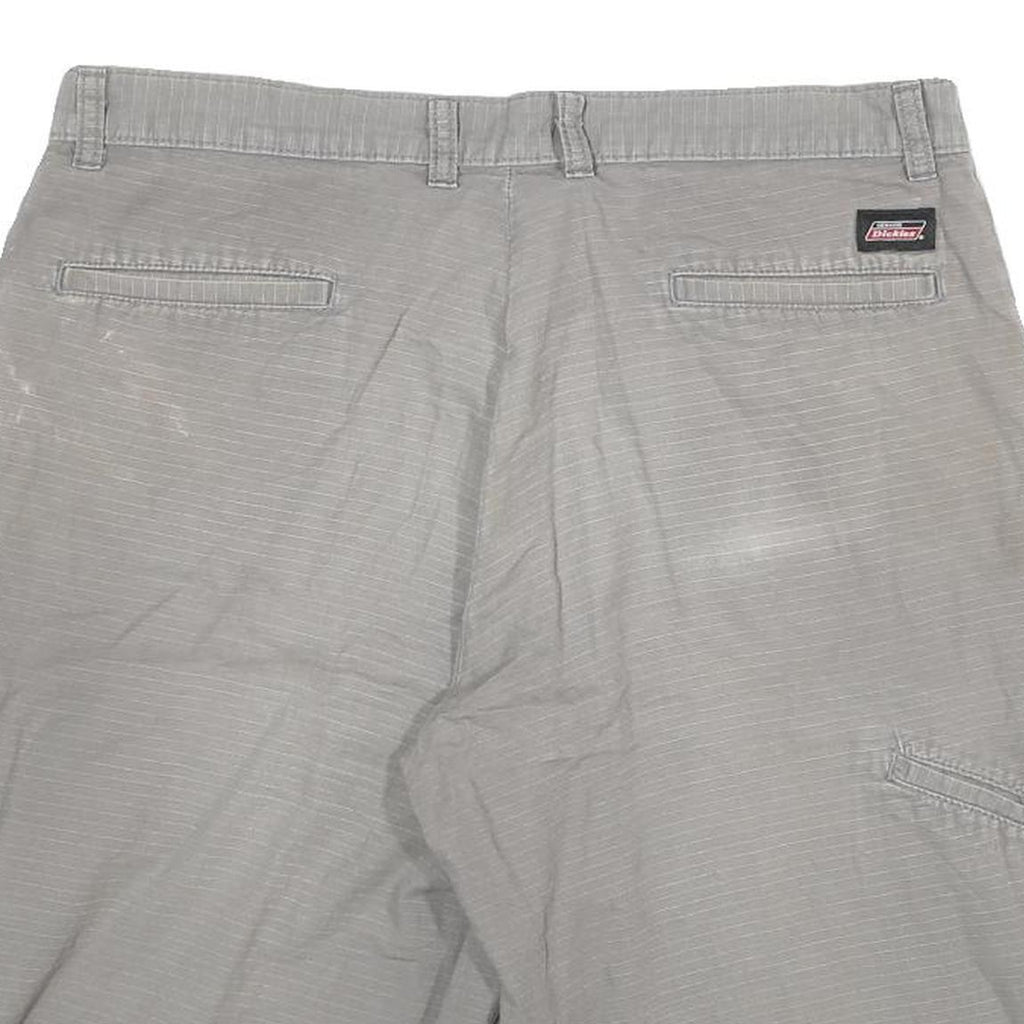 DICKIES Mens Shorts Grey Casual Cotton Blend 2XL W34 Workwear Durable