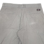 DICKIES Mens Shorts Grey Casual Cotton Blend 2XL W34 Workwear Durable