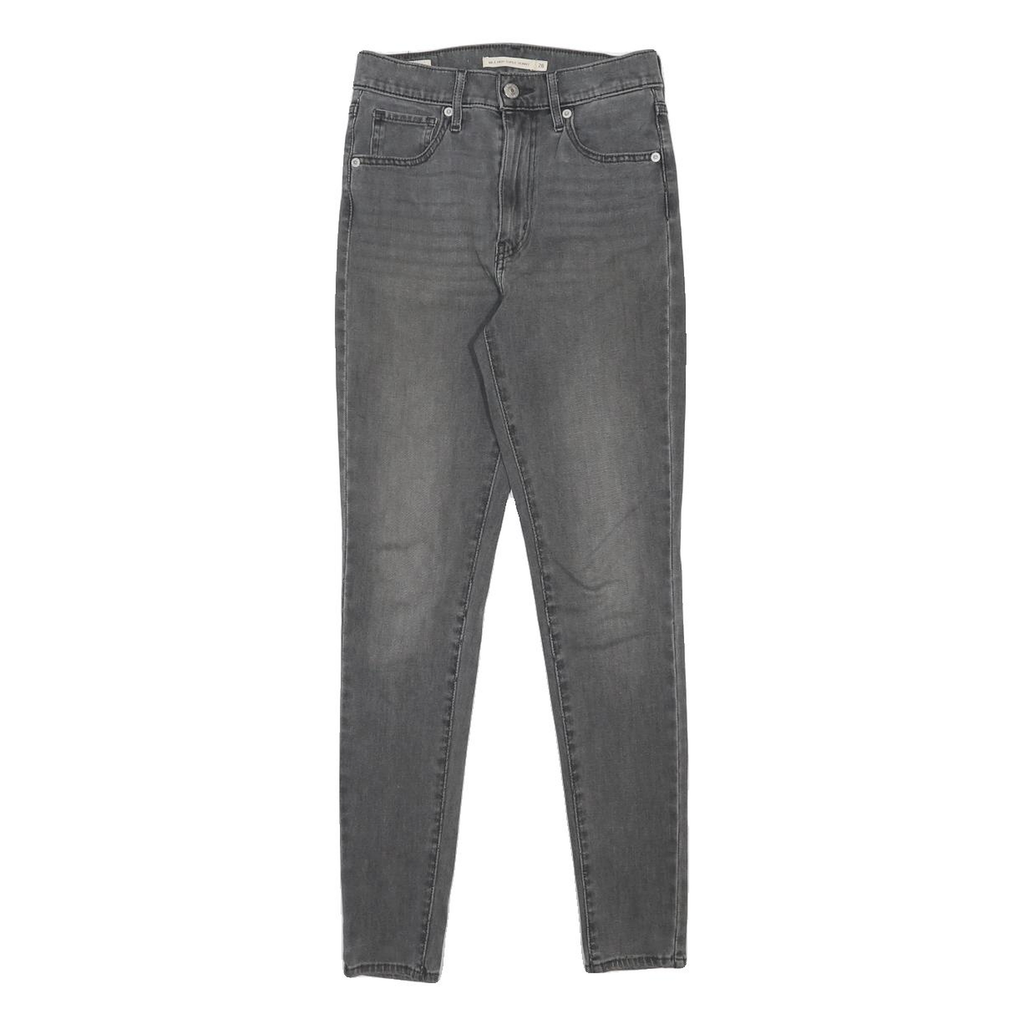 LEVI'S Mile High Big E Womens Jeans Grey Slim Skinny Denim Medium W26 L29