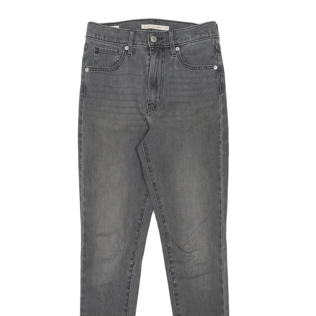 LEVI'S Mile High Big E Womens Jeans Grey Slim Skinny Denim Medium W26 L29