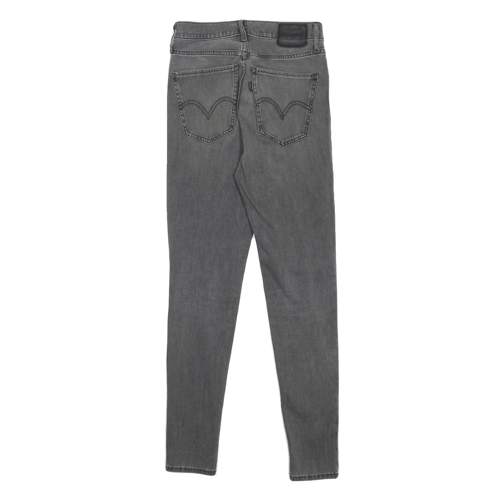 LEVI'S Mile High Big E Womens Jeans Grey Slim Skinny Denim Medium W26 L29