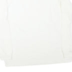 NIKE Mens White Crew Neck L Sweatshirt Cotton Blend Casual Pullover