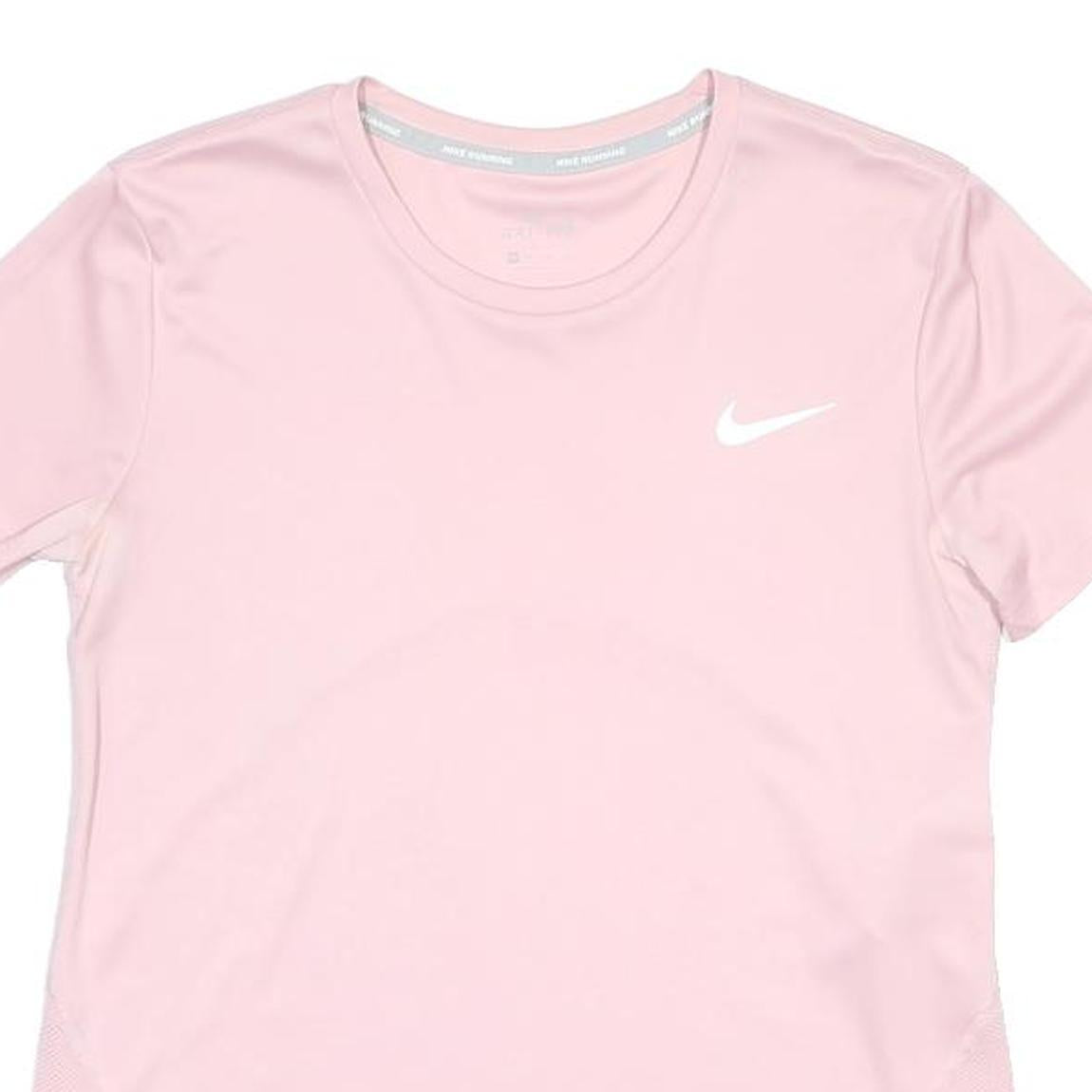 NIKE Womens Pink Running T-Shirt XS Short Sleeve Crew Neck Lightweight
