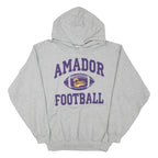 THE COTTON EXCHANGE Mens Grey Amador Football Hoodie M Casual Cotton Blend