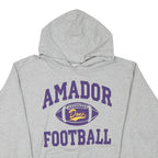 THE COTTON EXCHANGE Mens Grey Amador Football Hoodie M Casual Cotton Blend