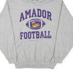 THE COTTON EXCHANGE Mens Grey Amador Football Hoodie M Casual Cotton Blend