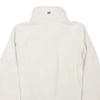 BERGHAUS Womens White Fleece Jacket UK 8 Polyester Blend Zip Outdoor Warm