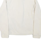 BERGHAUS Womens White Fleece Jacket UK 8 Polyester Blend Zip Outdoor Warm
