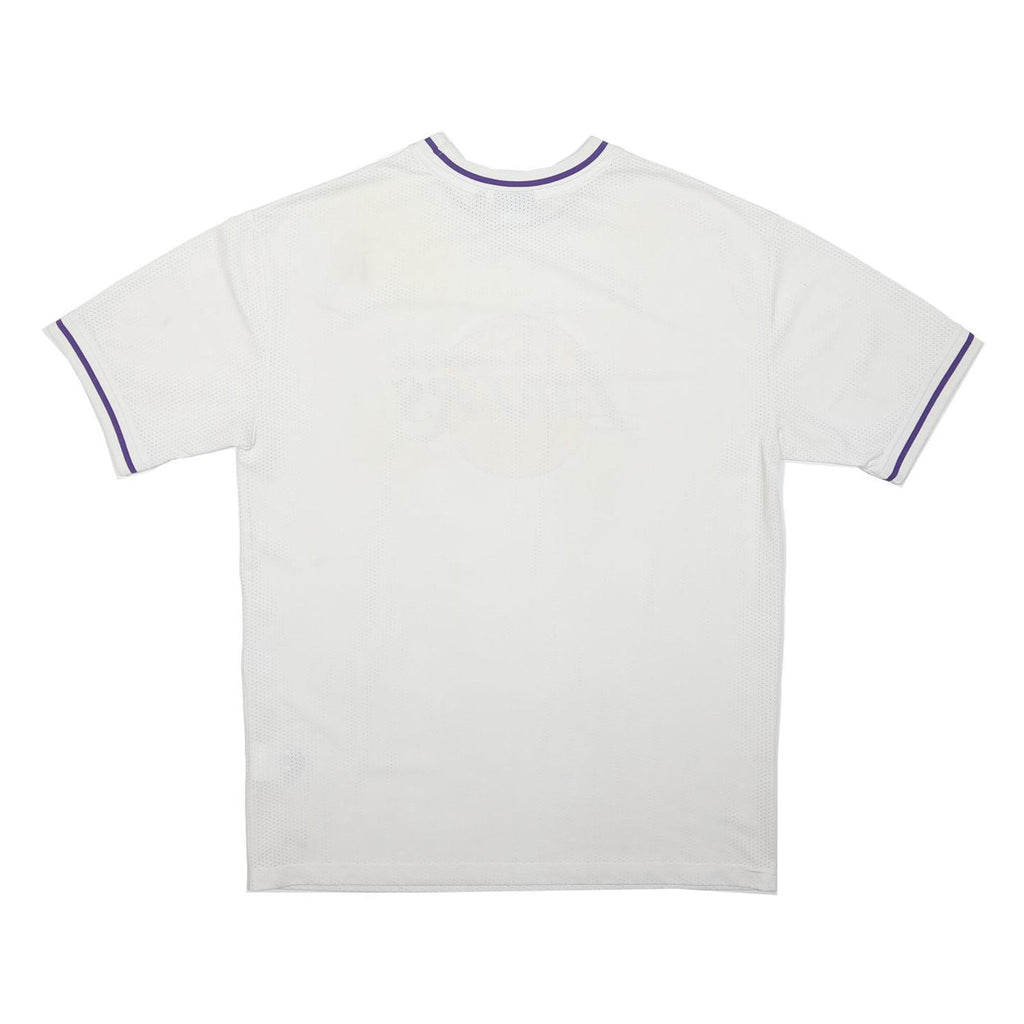 NEW ERA Mens White Los Angeles Lakers Graphic T-Shirt M Short Sleeve Crew Neck