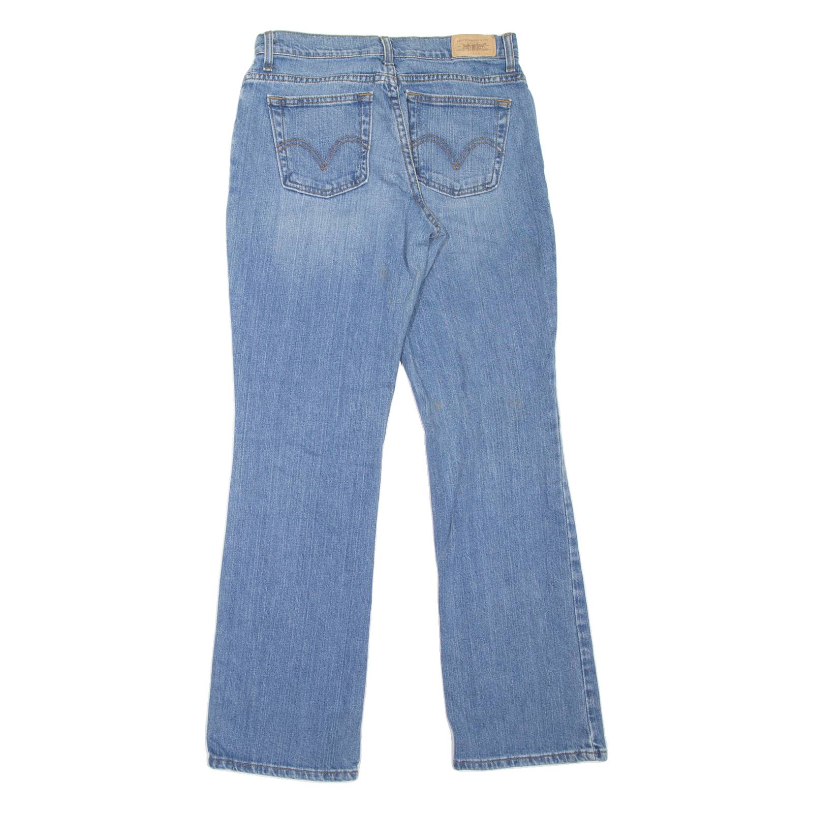 LEVI'S 550 Womens Jeans Blue Relaxed Bootcut Stone Wash W28 L31