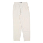 MADPANTS Womens Polyester Blend Beige Regular Fit Straight Trousers W26 L28