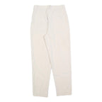 MADPANTS Womens Polyester Blend Beige Regular Fit Straight Trousers W26 L28