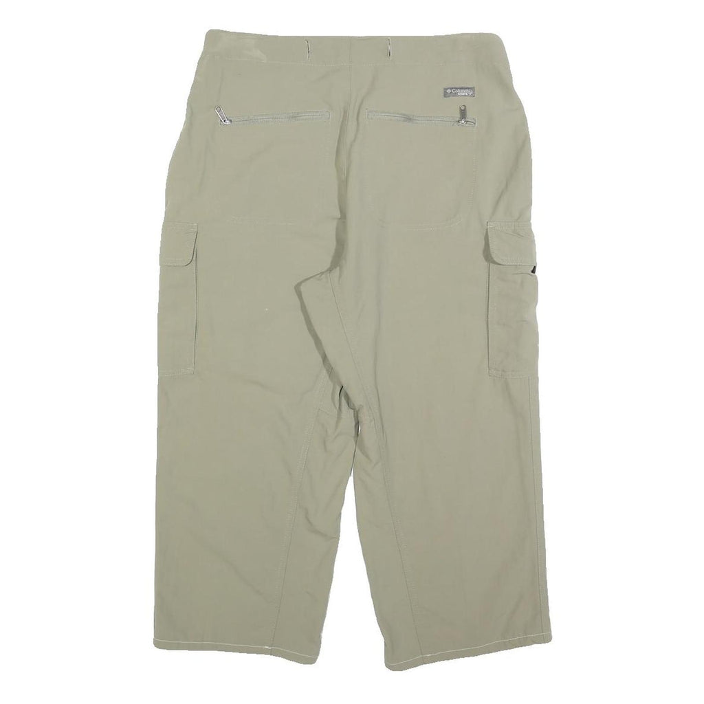 COLUMBIA Womens Relaxed Beige Cargo Zip Trousers W30 L21 Outdoor Casual