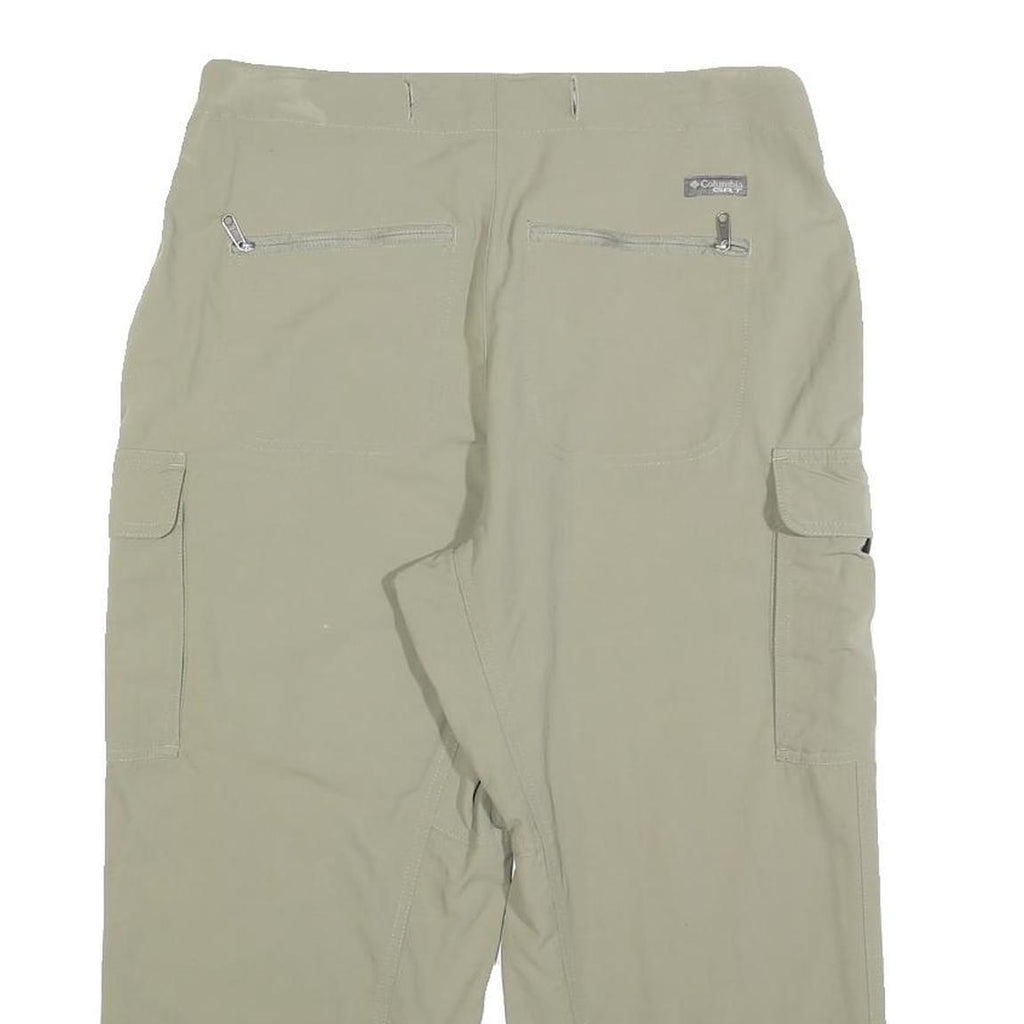 COLUMBIA Womens Relaxed Beige Cargo Zip Trousers W30 L21 Outdoor Casual