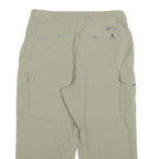 COLUMBIA Womens Relaxed Beige Cargo Zip Trousers W30 L21 Outdoor Casual