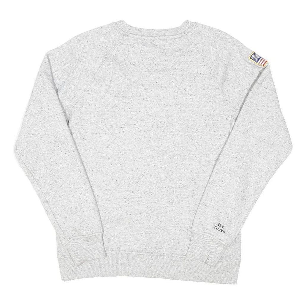 CARHARTT Mens Grey B & H Disposal Crew Neck M Sweatshirt Cotton Blend Relaxed