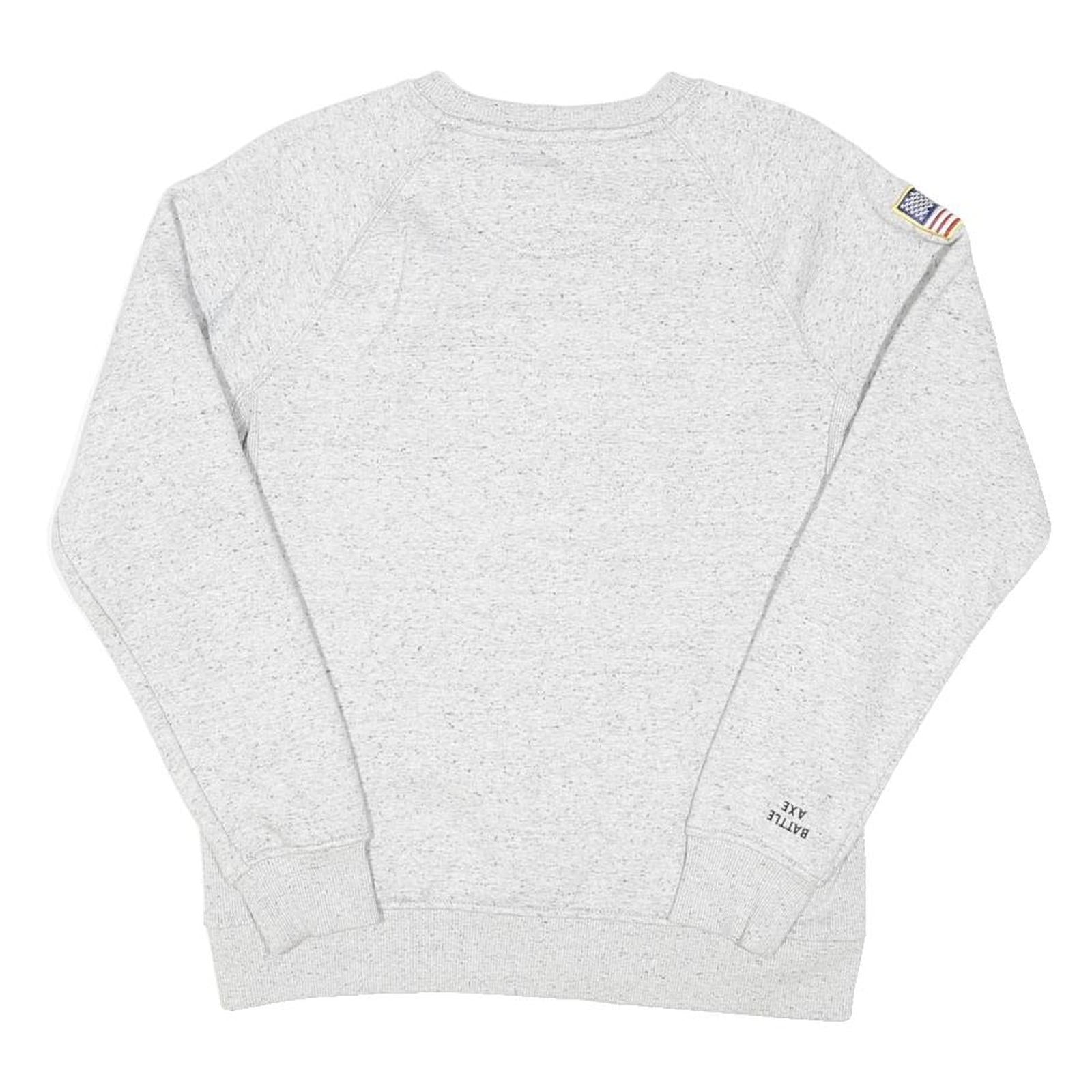 CARHARTT Mens Grey B & H Disposal Crew Neck M Sweatshirt Cotton Blend Relaxed