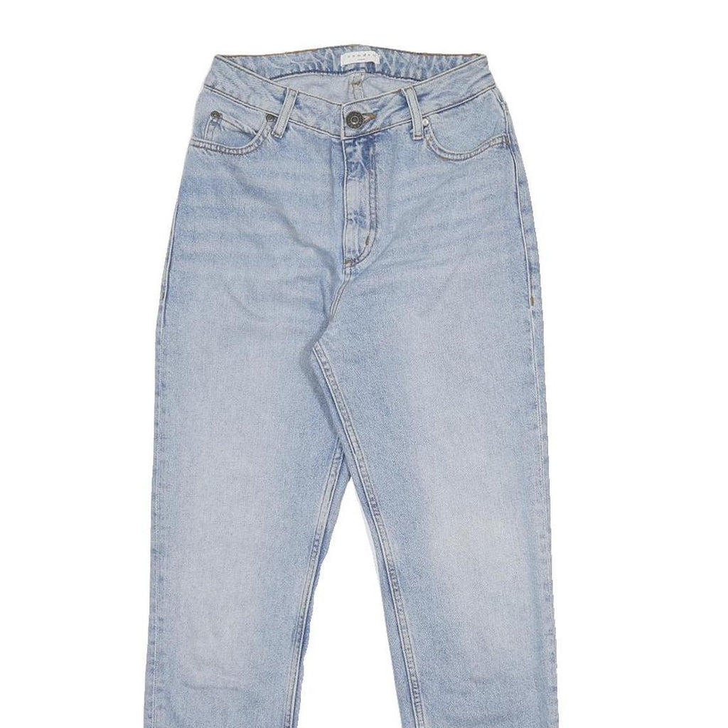 SANDRO Womens Jeans Blue Slim Skinny Denim Light W24 L28 Cotton Blend Zip