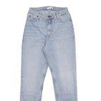 SANDRO Womens Jeans Blue Slim Skinny Denim Light W24 L28 Cotton Blend Zip