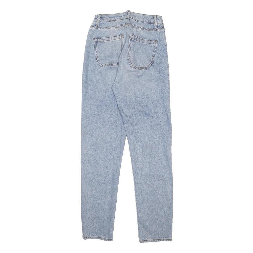 SANDRO Womens Jeans Blue Slim Skinny Denim Light W24 L28 Cotton Blend Zip