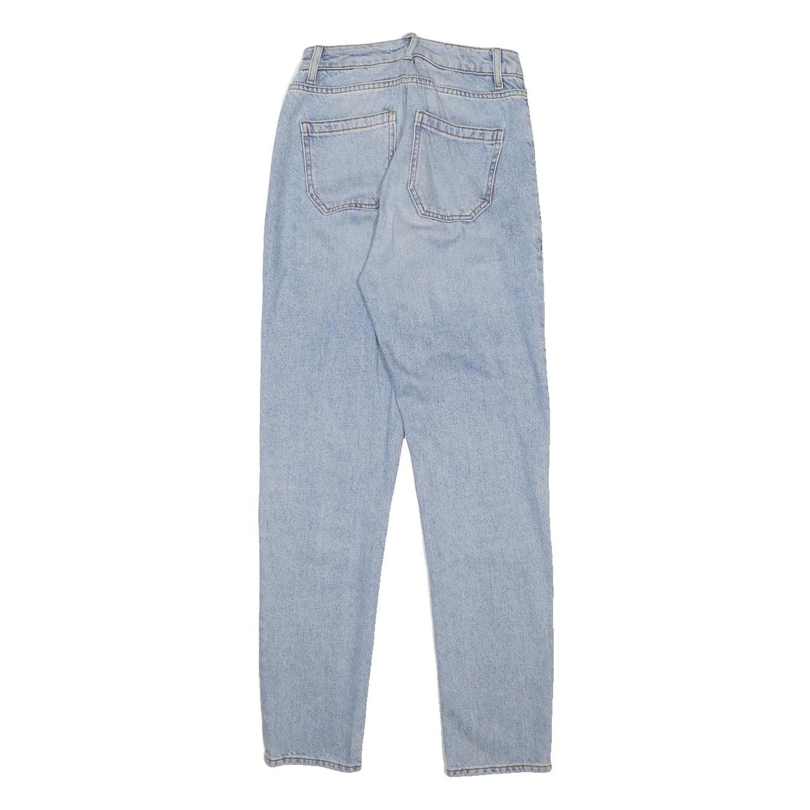 SANDRO Womens Jeans Blue Slim Skinny Denim Light W24 L28 Cotton Blend Zip
