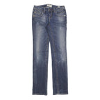 MEKDNA Womens Jeans Blue Slim Skinny Denim Medium W27 L31 Embroidered Pockets