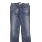 MEKDNA Womens Jeans Blue Slim Skinny Denim Medium W27 L31 Embroidered Pockets