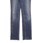 MEKDNA Womens Jeans Blue Slim Skinny Denim Medium W27 L31 Embroidered Pockets