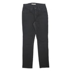 LEVI'S Womens Slim Black Denim Jeans W28 L30 Cotton Blend Zip Comfort Stretch