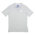 NIKE Boys Grey Short Sleeve Polo Shirt XL Cotton Basic Casual Sportswear