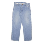 DICKIES Mens Jeans Blue Regular Straight Denim Medium W34 L33 Workwear Zip