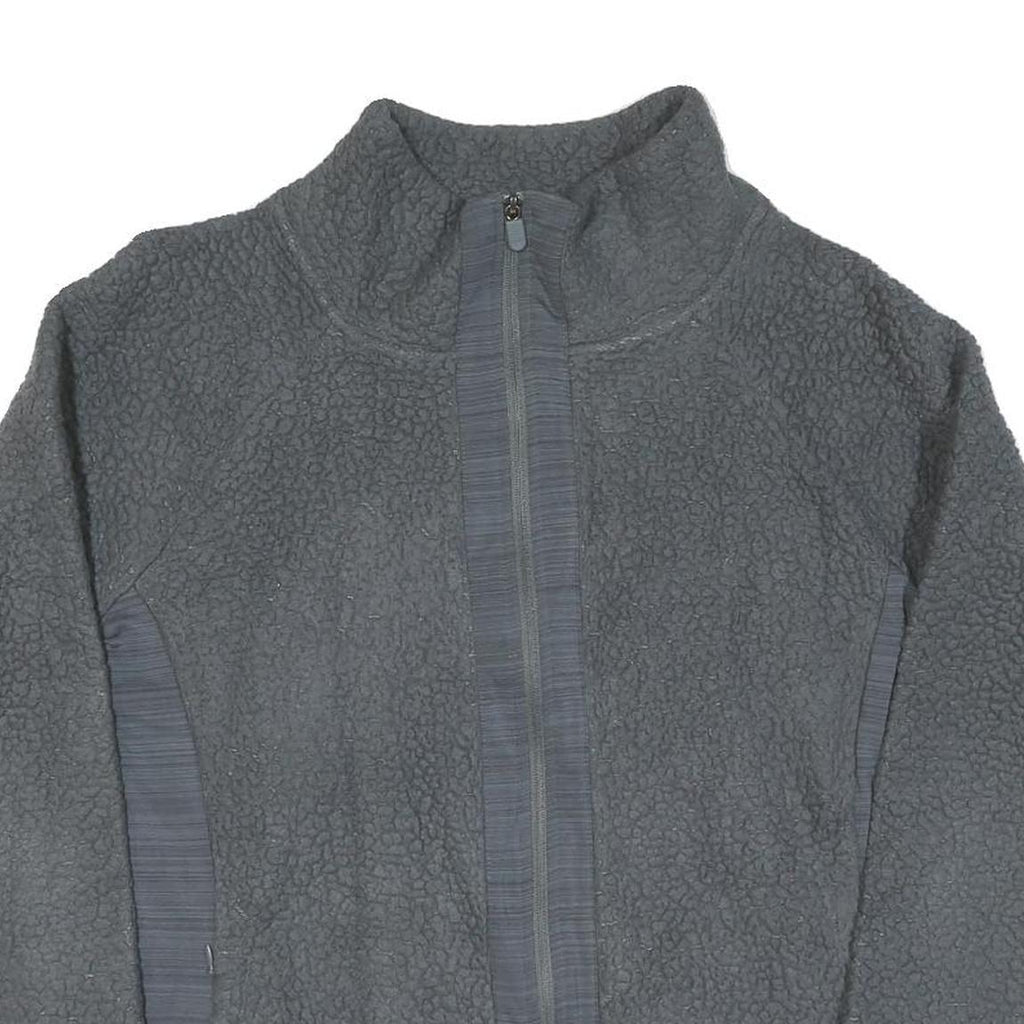 FILA Womens Grey Jacket XL Cotton Blend Plain Zip Casual Sportswear