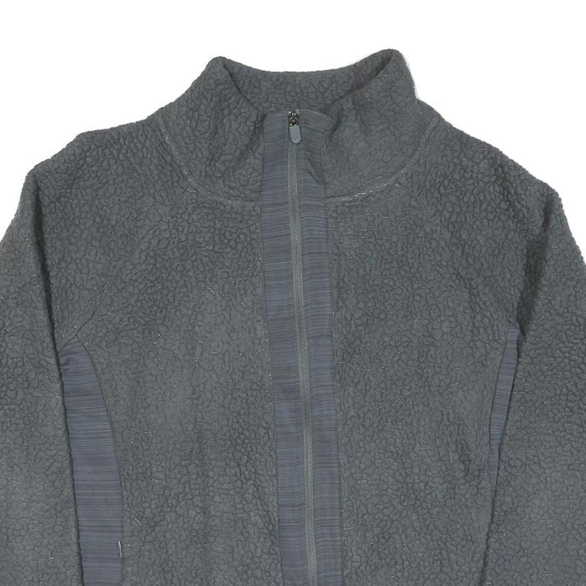 FILA Womens Grey Jacket XL Cotton Blend Plain Zip Casual Sportswear