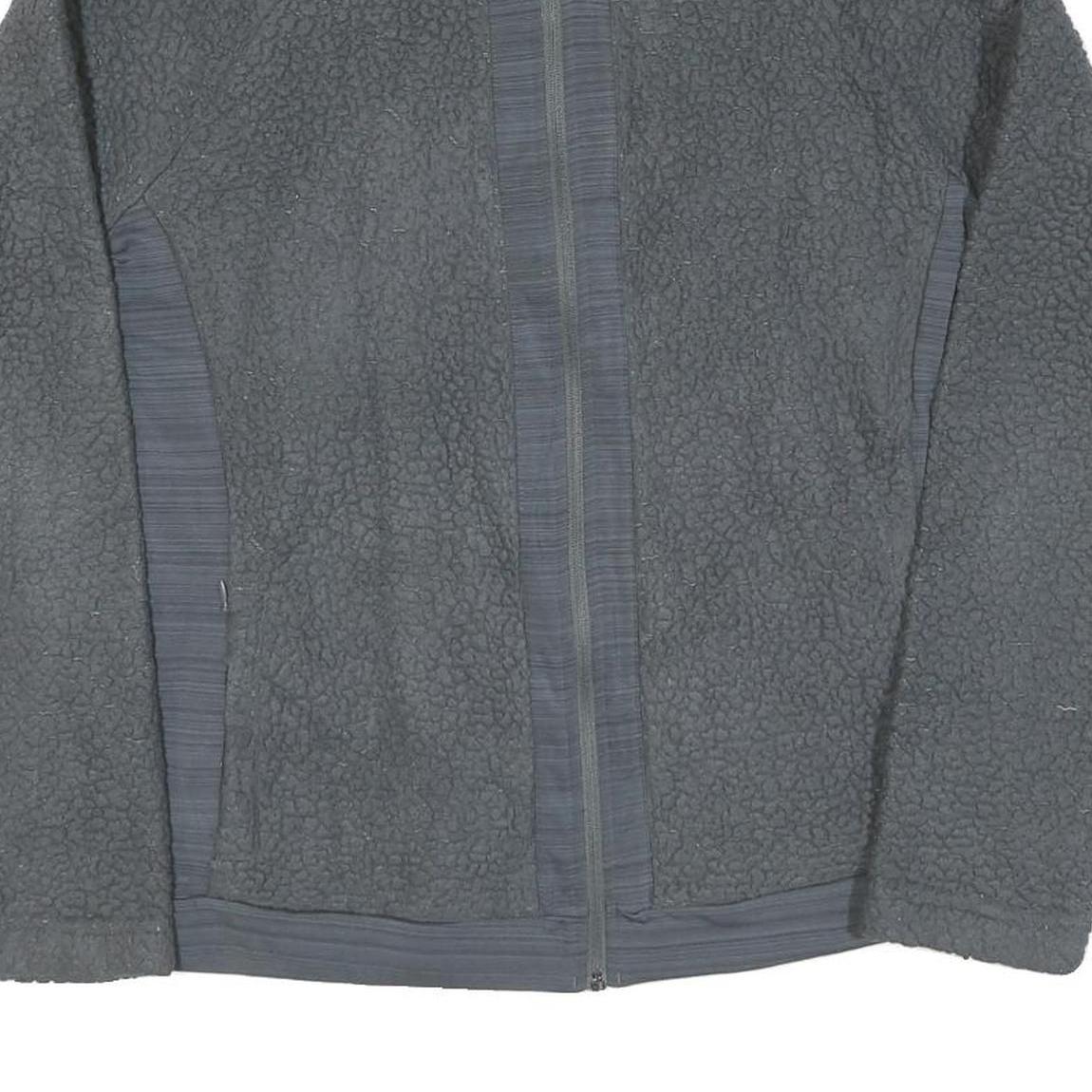 FILA Womens Grey Jacket XL Cotton Blend Plain Zip Casual Sportswear