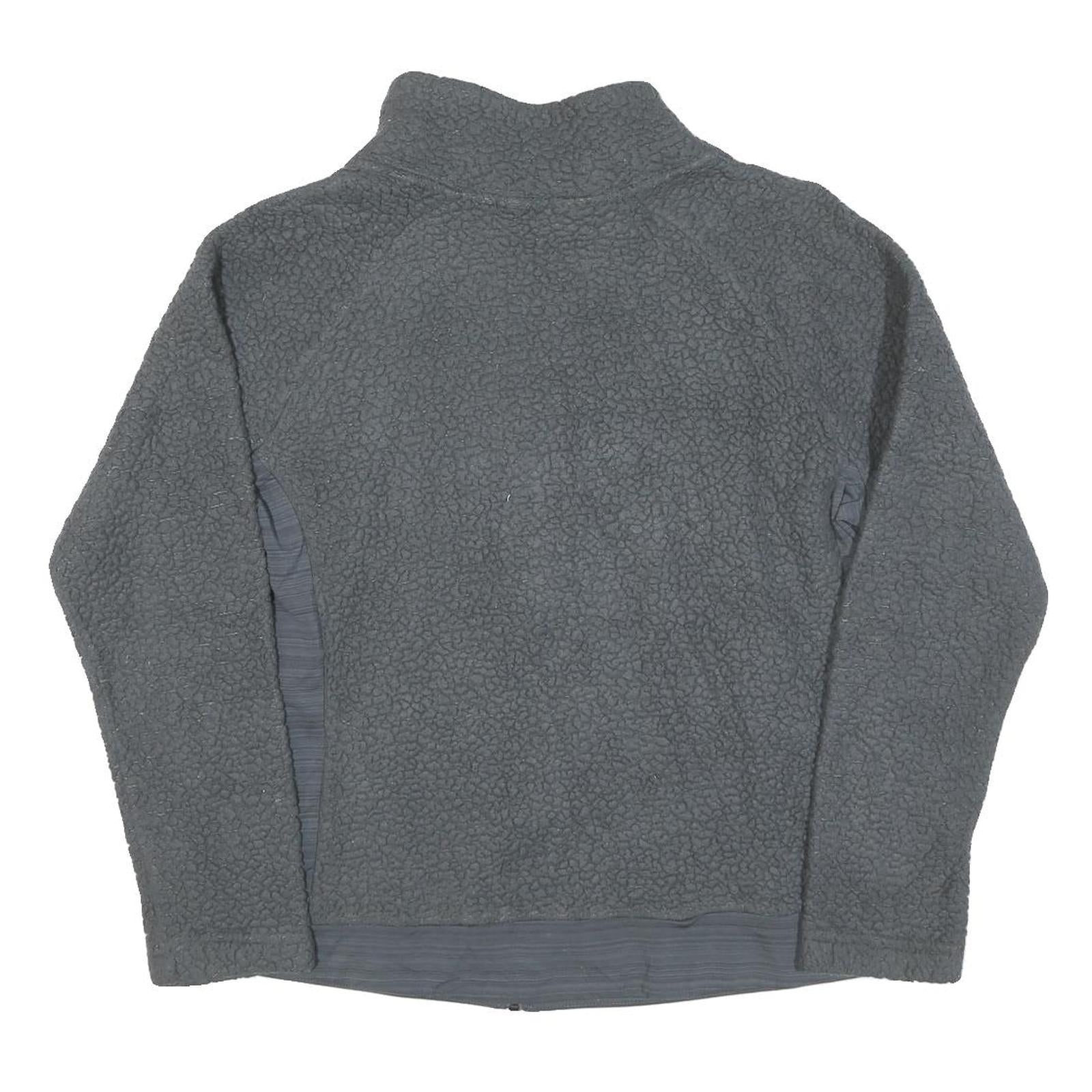 FILA Womens Grey Jacket XL Cotton Blend Plain Zip Casual Sportswear