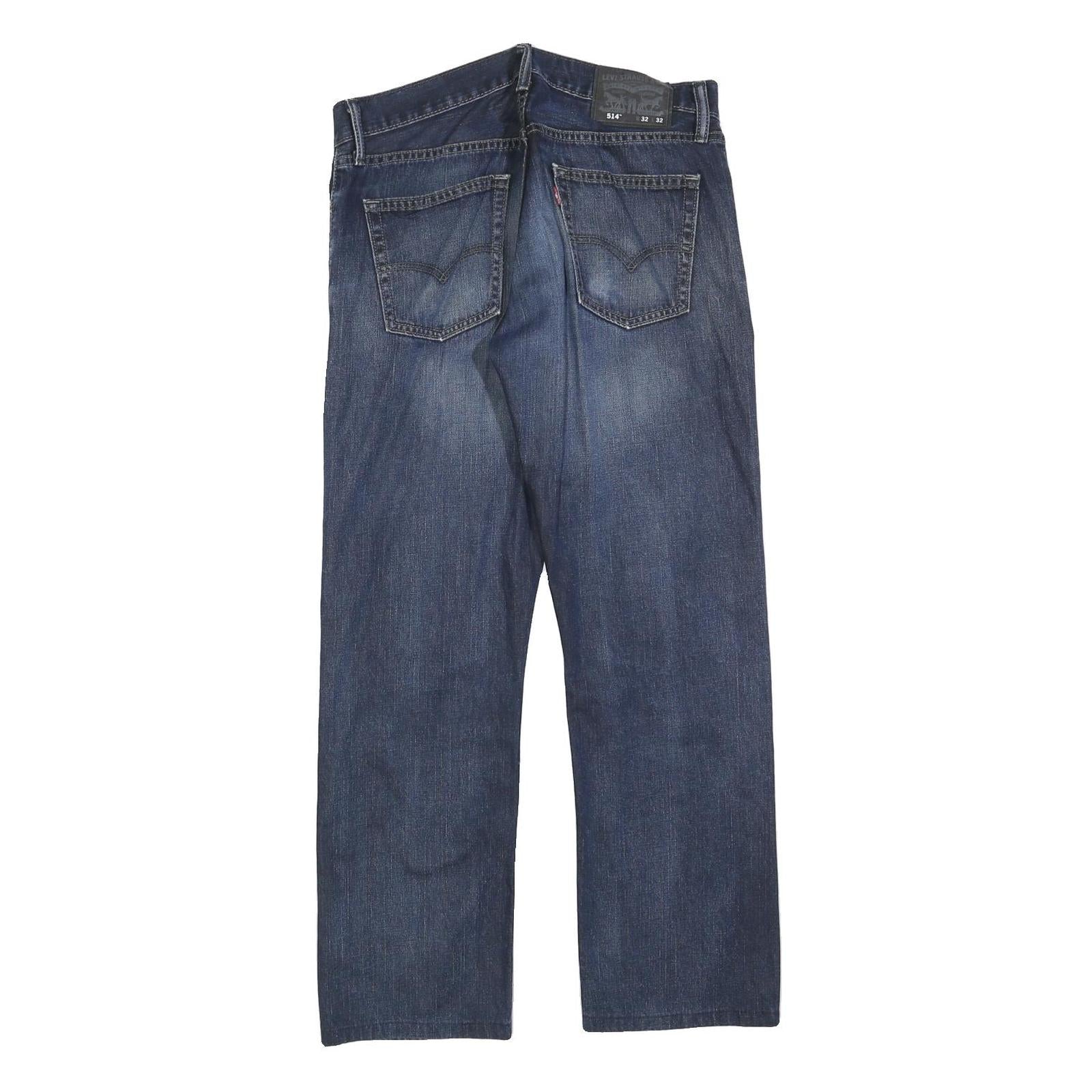 LEVI'S 514 Classic Mens Jeans Blue Classic Straight Denim Medium W32 L32