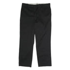 DICKIES Mens Black Classic Zip Trousers W40 L32 Workwear Durable Fit