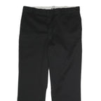 DICKIES Mens Black Classic Zip Trousers W40 L32 Workwear Durable Fit
