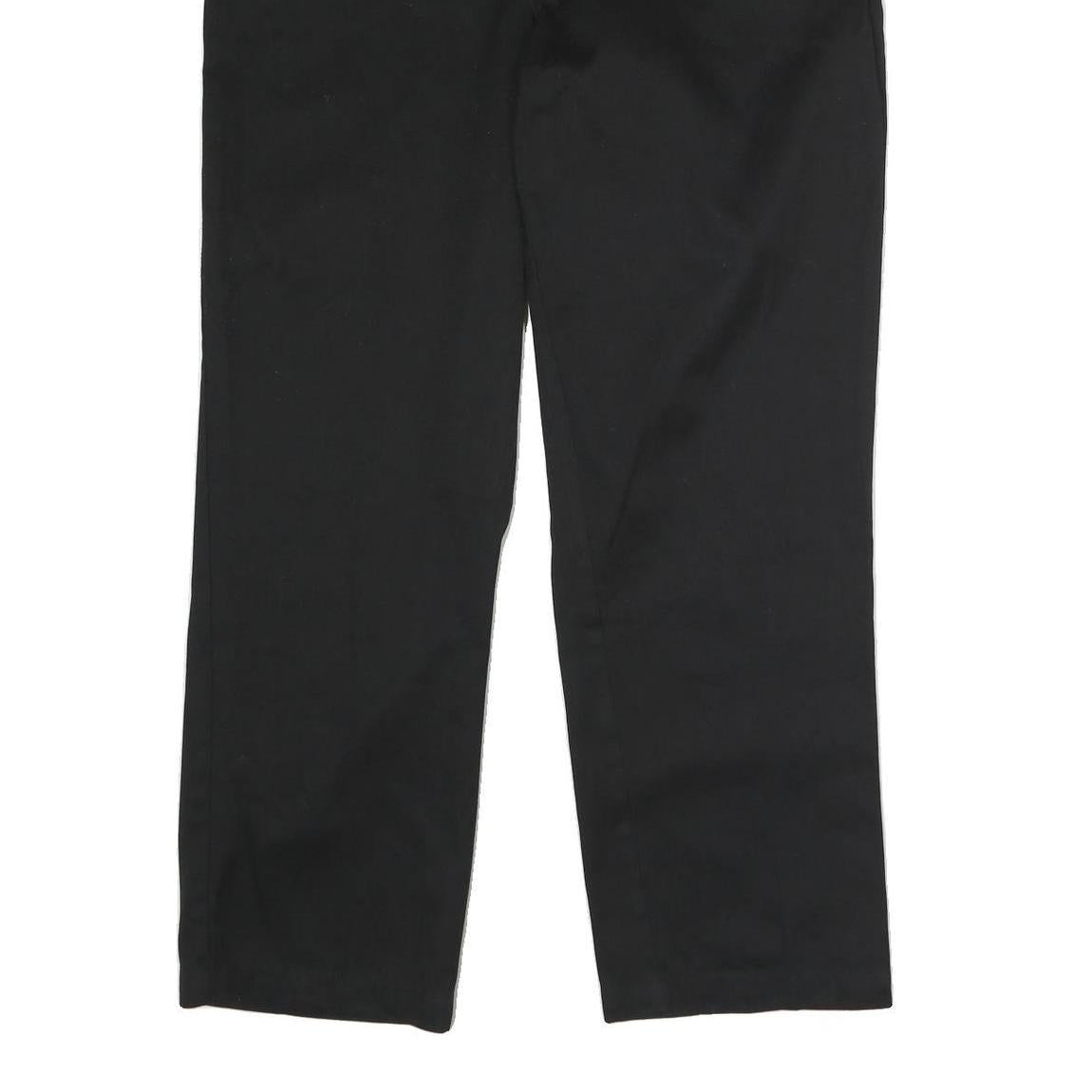 DICKIES Mens Black Classic Zip Trousers W40 L32 Workwear Durable Fit