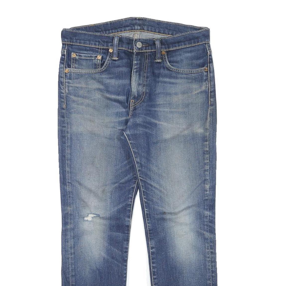 LEVI'S 511 Mens Slim Blue Denim Rinse Jeans W30 L28 Stylish Cotton Blend Zip