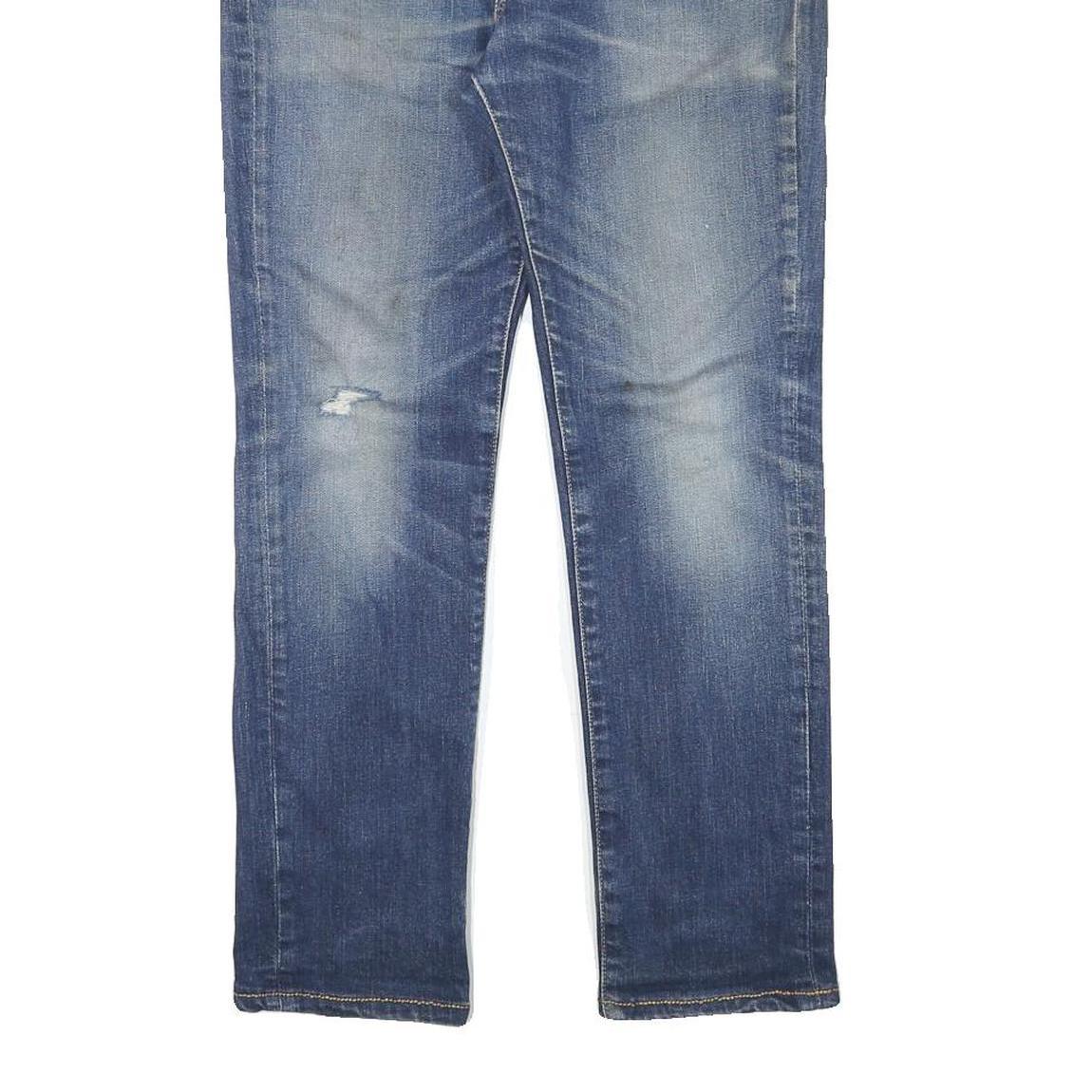 LEVI'S 511 Mens Slim Blue Denim Rinse Jeans W30 L28 Stylish Cotton Blend Zip