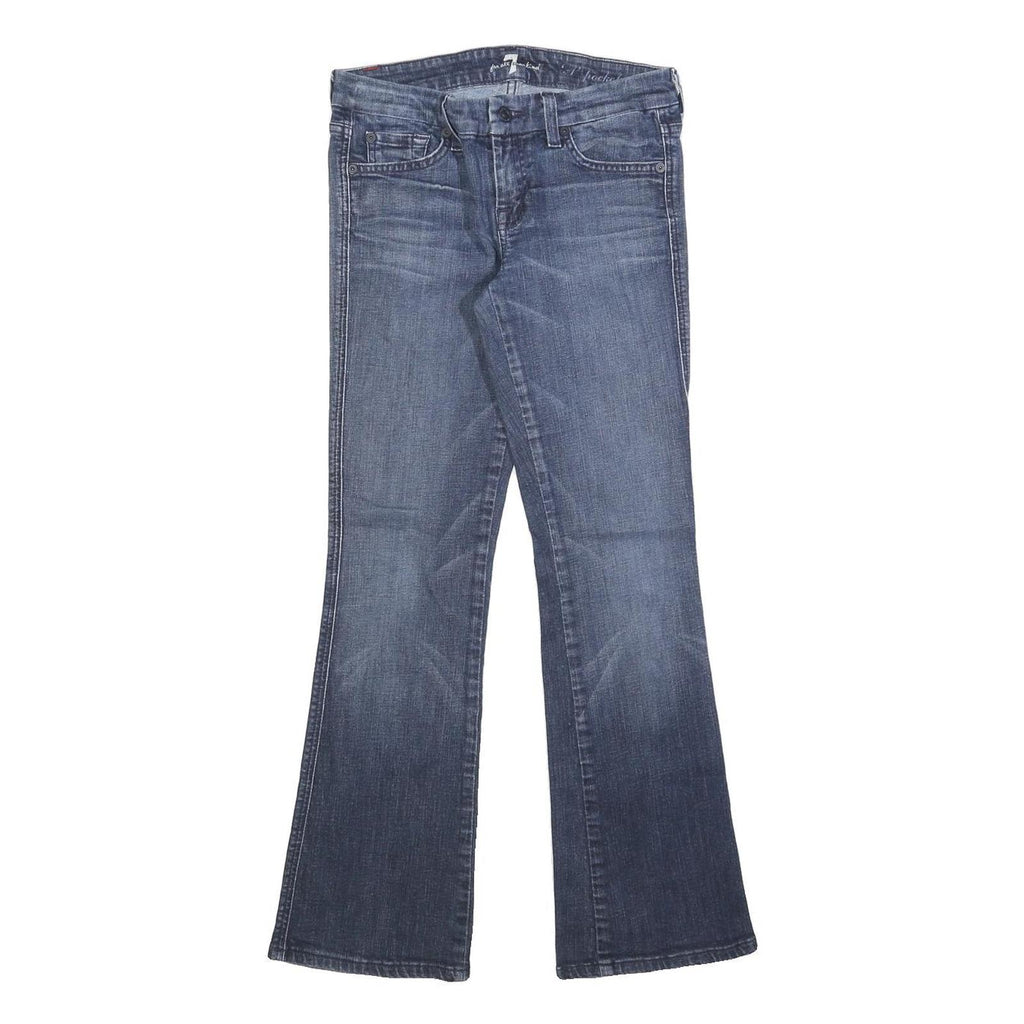 7 FOR ALL MANKIND Womens Jeans Blue Slim Flared Denim Medium W26 L28 Stylish
