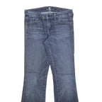 7 FOR ALL MANKIND Womens Jeans Blue Slim Flared Denim Medium W26 L28 Stylish